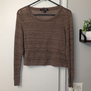 Long Sleeve Speckled Top